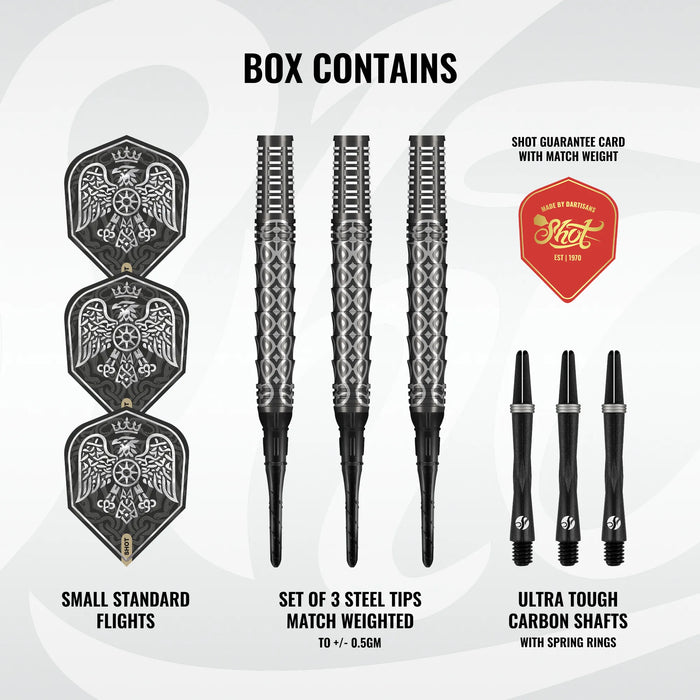 Goths Wulfaz Soft Tip Darts Set - 90% Tungsten Barrels