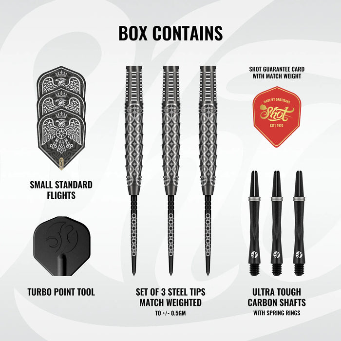 Goths Wulfaz Steel Tip Dart Set-90% Tungsten Barrels