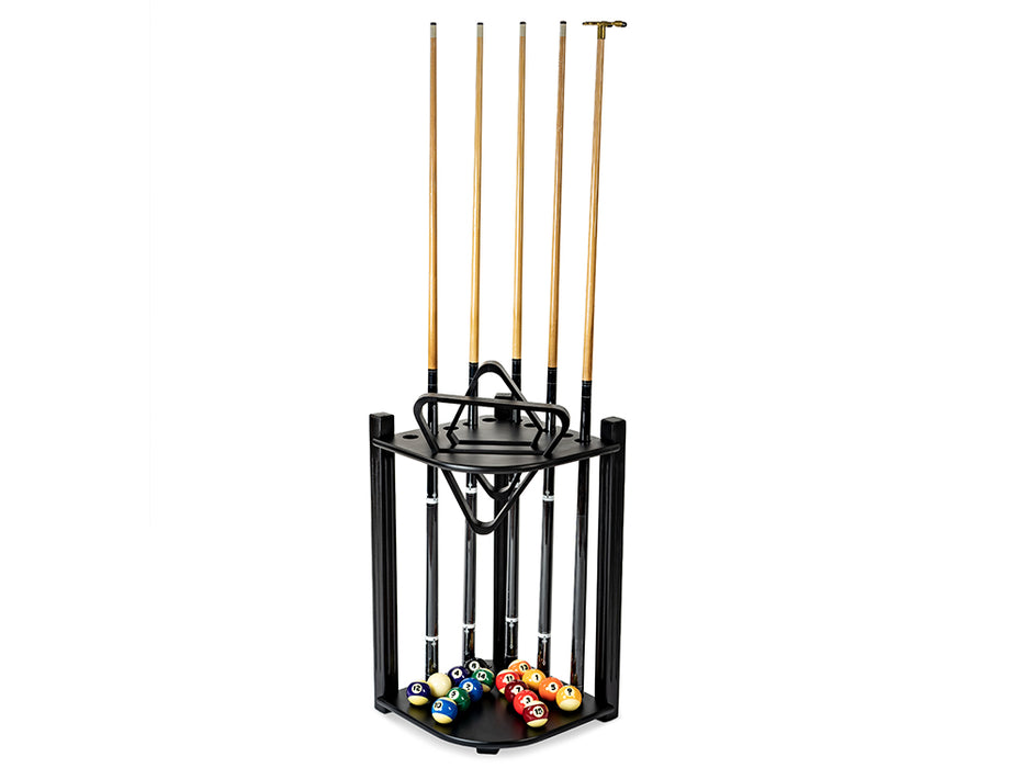 Corner Free Standing Billiard / Pool Cue Rack