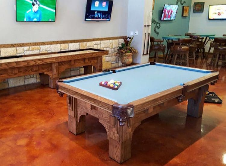 St. Thomas pool table by Golden West Billiards