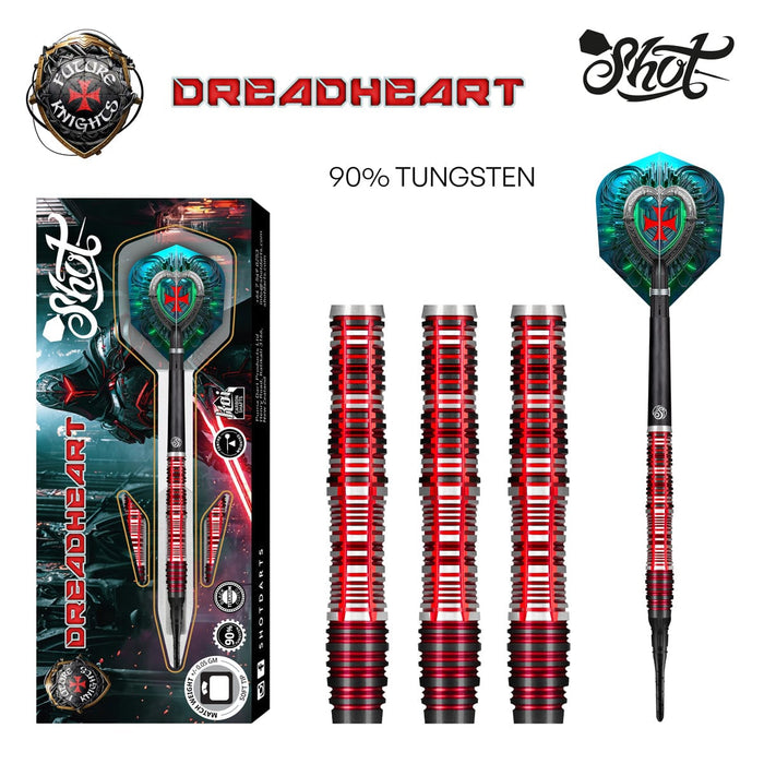 Future Knights Dreadheart Soft Tip Dart Set-90% Tungsten Barrels