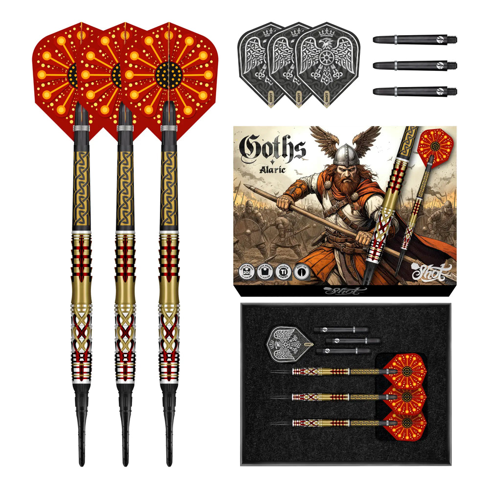 Goths Alaric Soft Tip Dart Set - 95% Tungsten Barrels