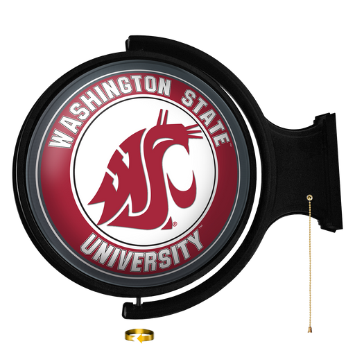 Washington State Cougars: Original Round Rotating Lighted Wall Sign