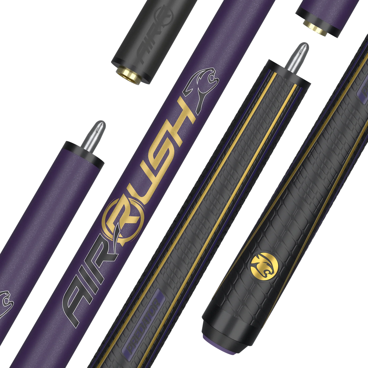 Predator Air Rush Purple Jump Cue - Sport Wrap