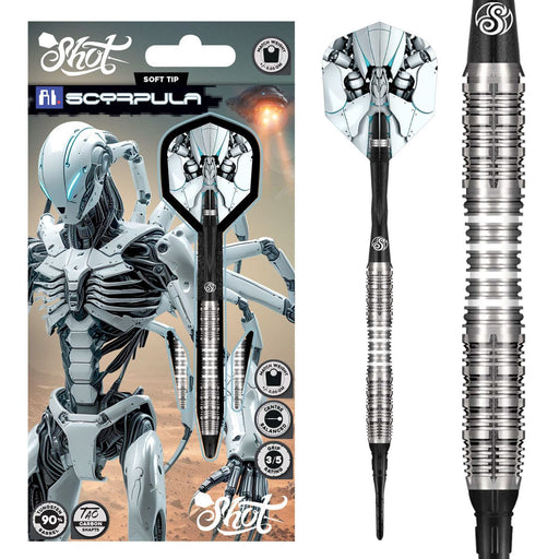 AI Scorpula Soft Tip Dart Set-90% Tungsten Barrels