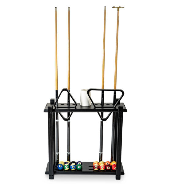 Straight Free Standing Billiard / Pool Cue Rack