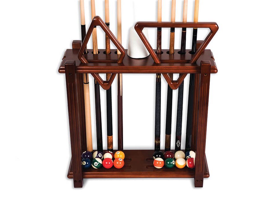 Straight Free Standing Billiard / Pool Cue Rack