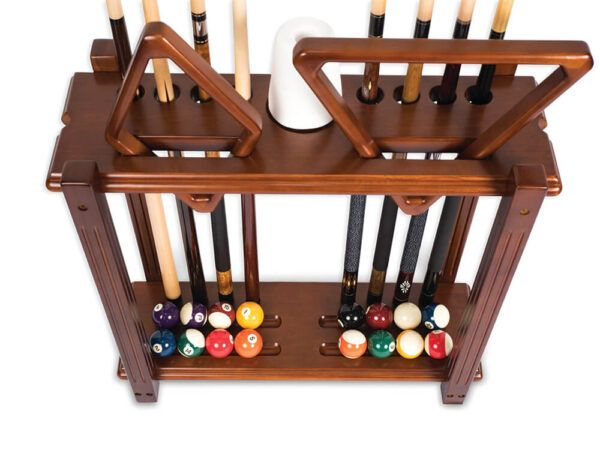 Straight Free Standing Billiard / Pool Cue Rack