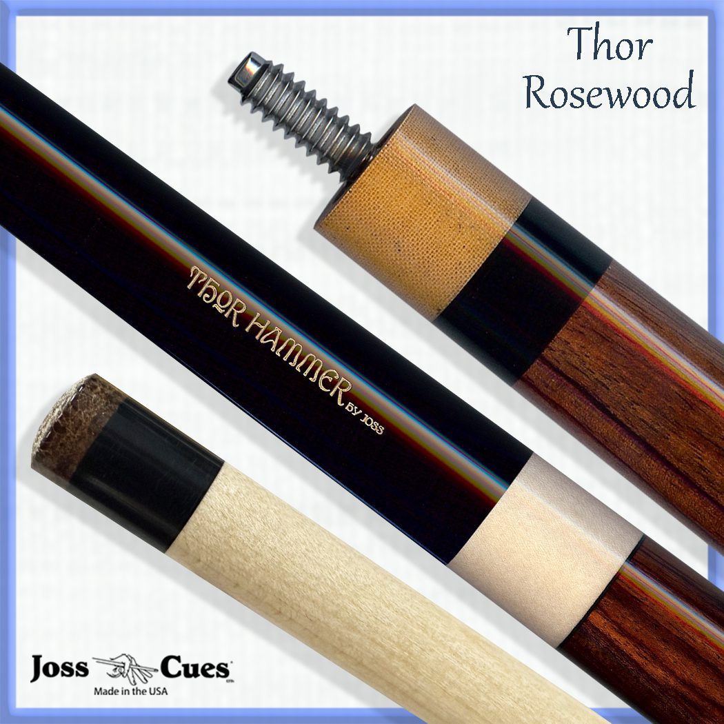 Joss Thor Hammer Rosewood Pool Cue - image 2
