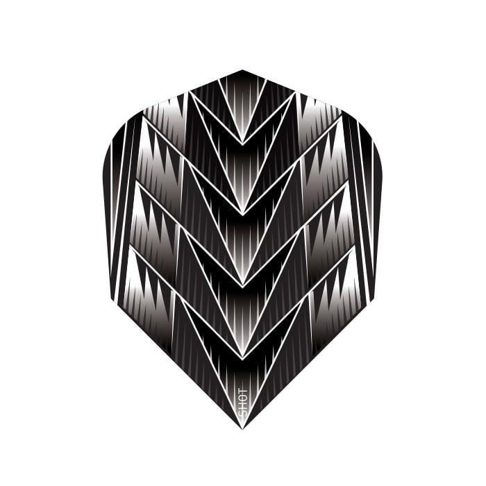 Tribal Weapon Black Dart Flight Set-Small Standard