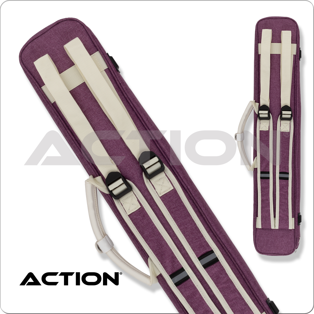 Action ACVAB24 Butterfly Vanity Backpack Straps 2x4 Soft Case - Purple - image 2