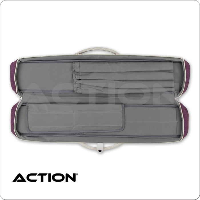 Action ACVAB24 Butterfly Vanity Backpack Straps 2x4 Soft Case - Purple - image 3