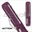 Action ACVAB24 Butterfly Vanity Backpack Straps 2x4 Soft Case - Purple