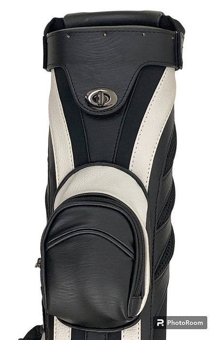 Schmelke CC131 2 Butt/4 Shaft Black w/White Cue Case - image 4