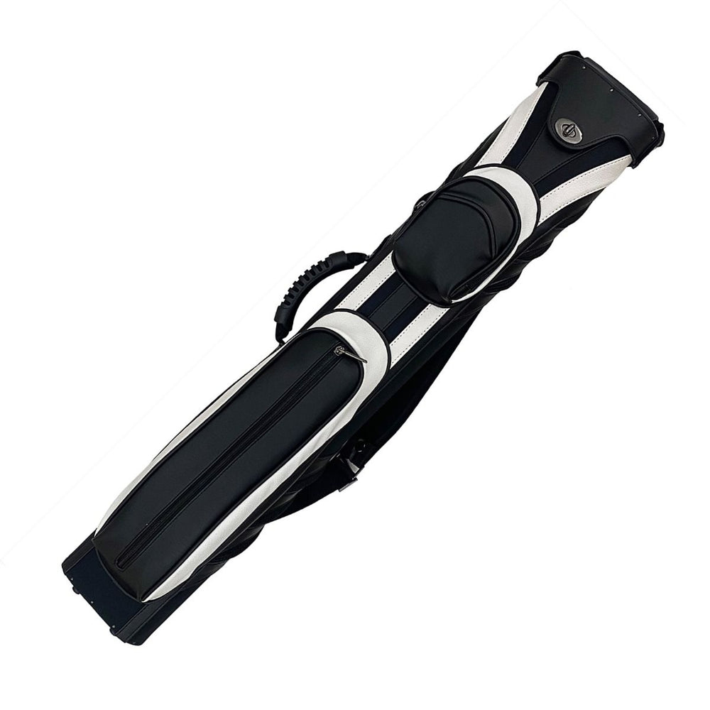 Schmelke CC131 2 Butt/4 Shaft Black w/White Cue Case