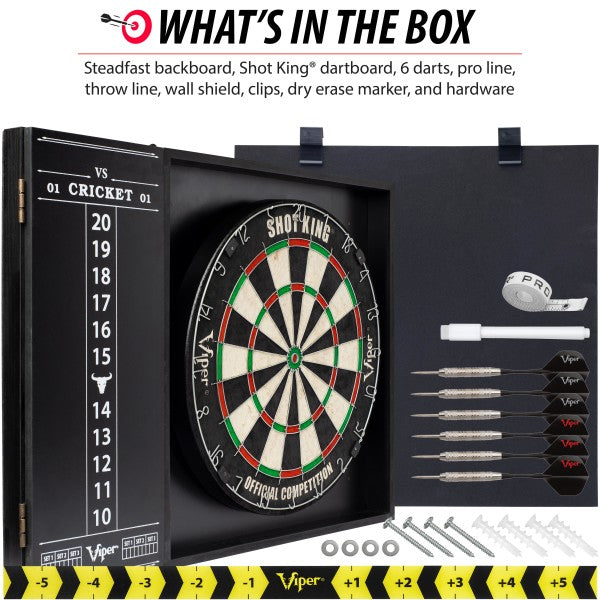 Viper Steadfast Backboard with Shot King Sisal Dartboard - view 4