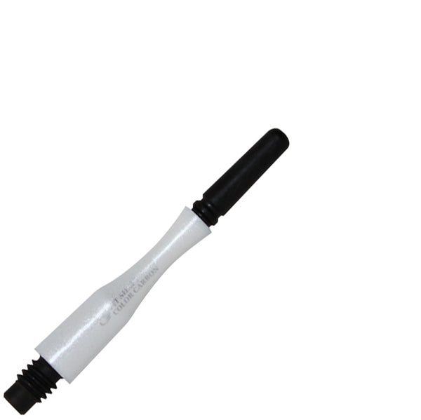 Fit Flight Carbon Hybrid Spinning Dart Shafts - Short #3 (24.0mm) White