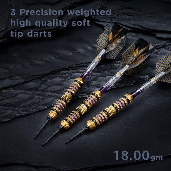 Viper Wizard Purple/Black Soft Tip Darts 18 Grams - view 2