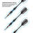 Viper Bobcat Adjustable Soft Tip Darts Blue Rings 16, 18, or 19 Grams