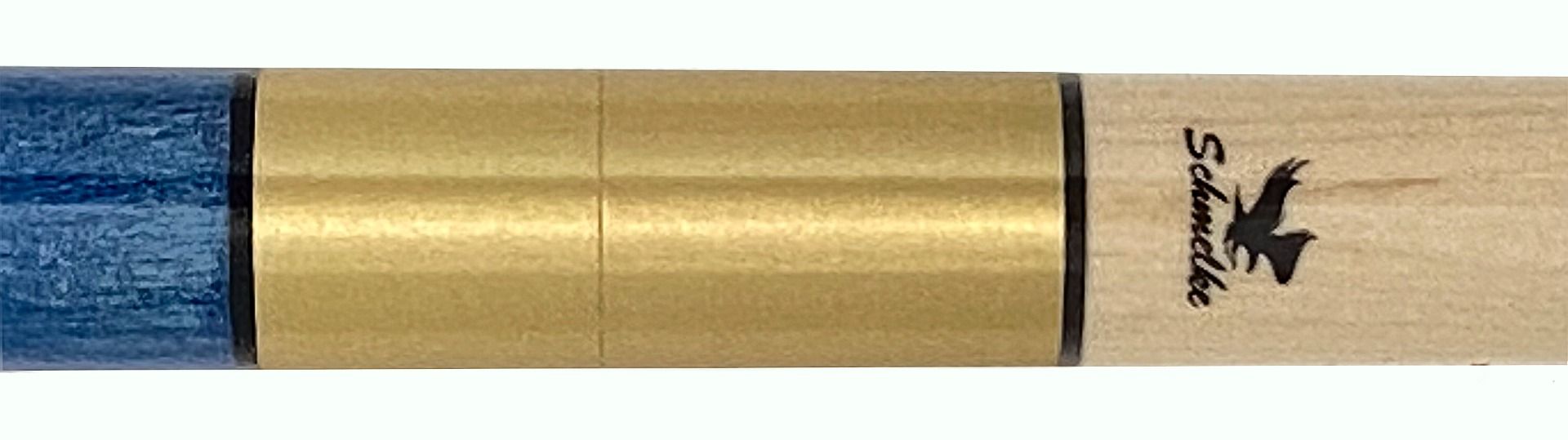 Schmelke S002 English Blue Stain 2 Piece Cue w/Maple Shaft - image 2