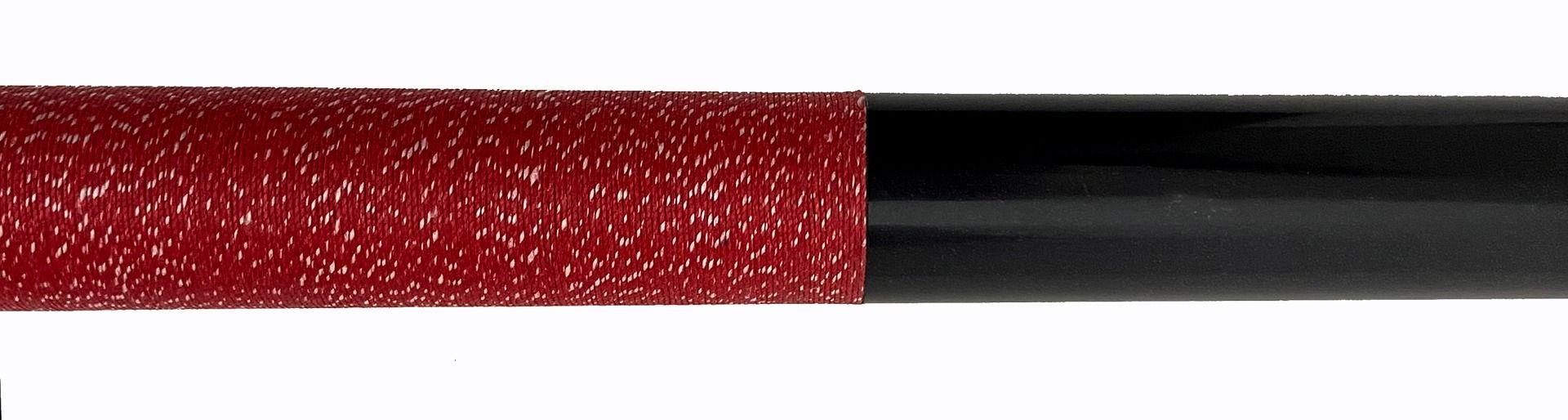 Schmelke SP09 Black Stain 2 Piece Cue w/Linen, Red Butt Cap & Maple Shaft - image 3