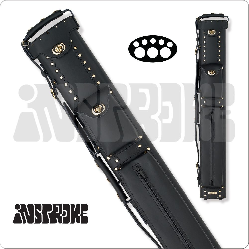 Instroke ISC35 Cowboy 3x5 Hard Leather Case - Black