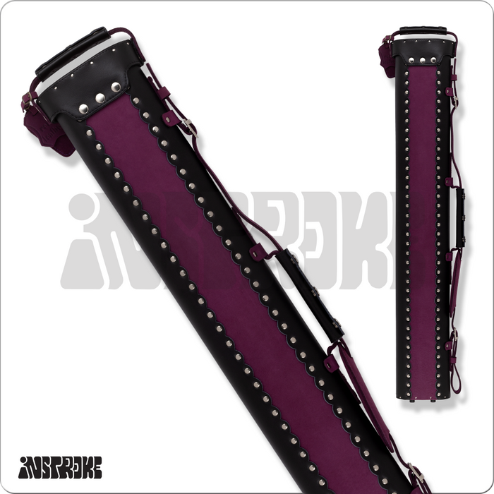 Instroke ISCL24 Leather 2x4 Hard Case (ISCL24 BLK/PUR) - image 2