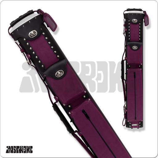 Instroke ISCL24 Leather 2x4 Hard Case (ISCL24 BLK/PUR)