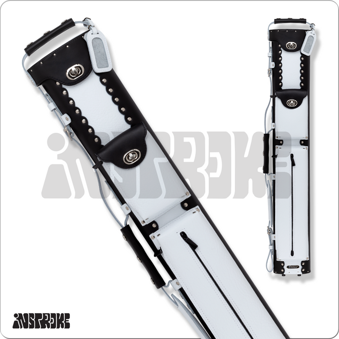 Instroke ISCL24 Leather 2x4 Hard Case (ISCL24 BLK/WHT)