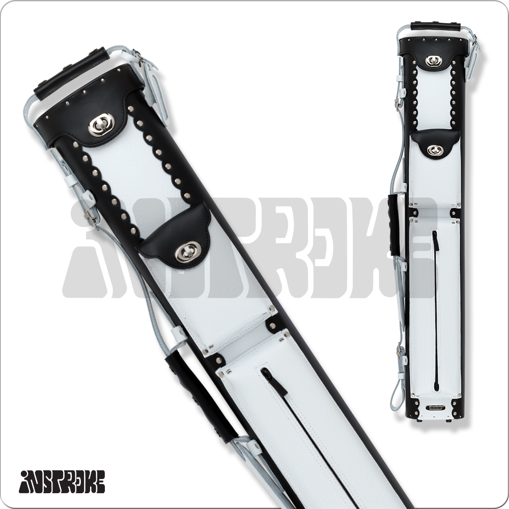 Instroke ISCL35 Leather 3x5 Hard Case (ISCL35 BLK/WHT)
