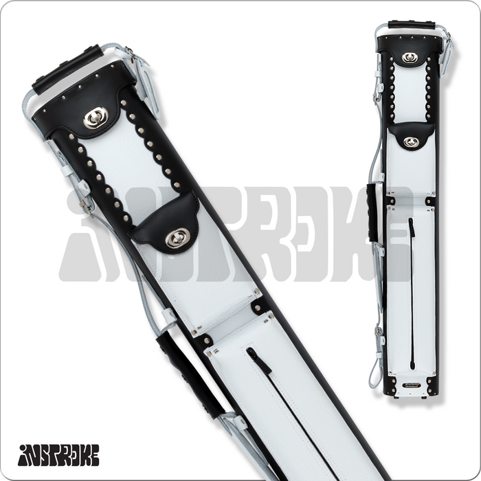 Instroke ISCL35 Leather 3x5 Hard Case (ISCL35 BLK/WHT)