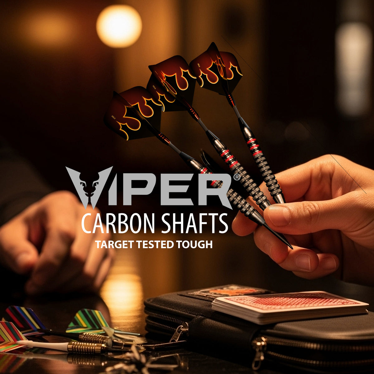 Viper Carbon Fiber Dart Shafts | InBetween | Red