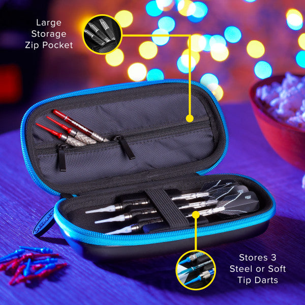 Casemaster Warden Dart Case with Blue Zipper - view 3