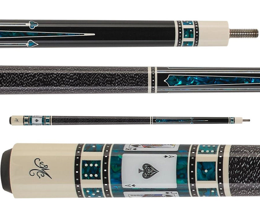 Meucci BMC Casino 3 Cue - Black/Spades