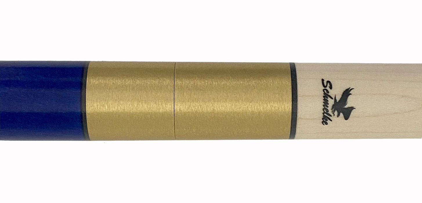 Schmelke S007 Dark Blue Stain 2 Piece Cue w/ Maple Shaft - image 5