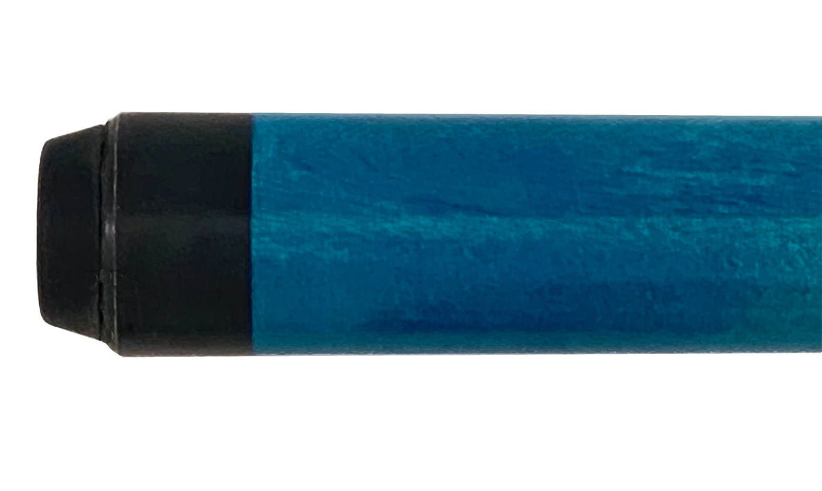 Schmelke SP02 English Blue Stain 2 Piece Cue w/Linen Wrap & Maple Shaft - image 6