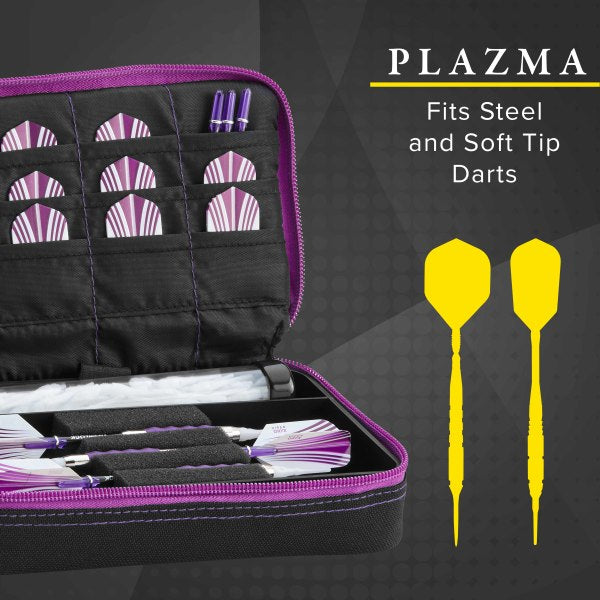 Casemaster Plazma Dart Case Black with Amethyst Zipper - view 2