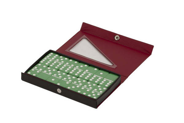 Double 6 Standard Dominos Green
