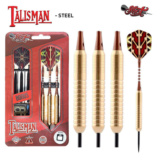 Talisman Steel Tip Dart Set-Brass