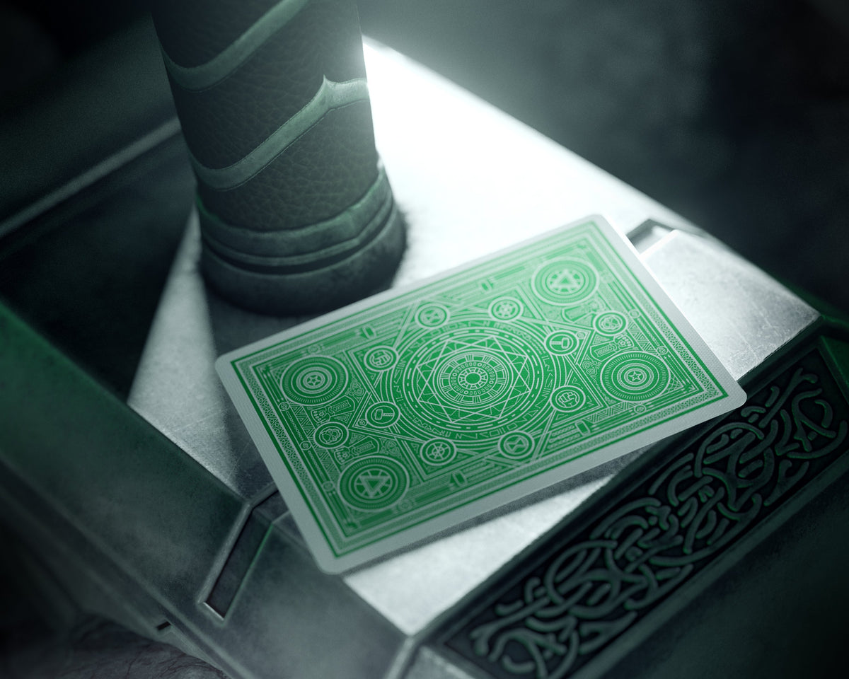 Theory 11 Avengers Playing Cards - Green