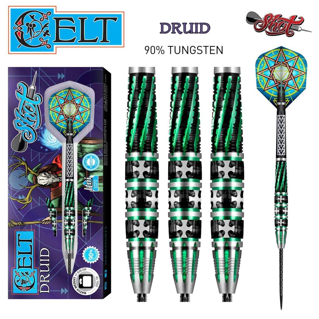 Celt Druid Steel Tip Dart SET-90% Tungsten Barrels