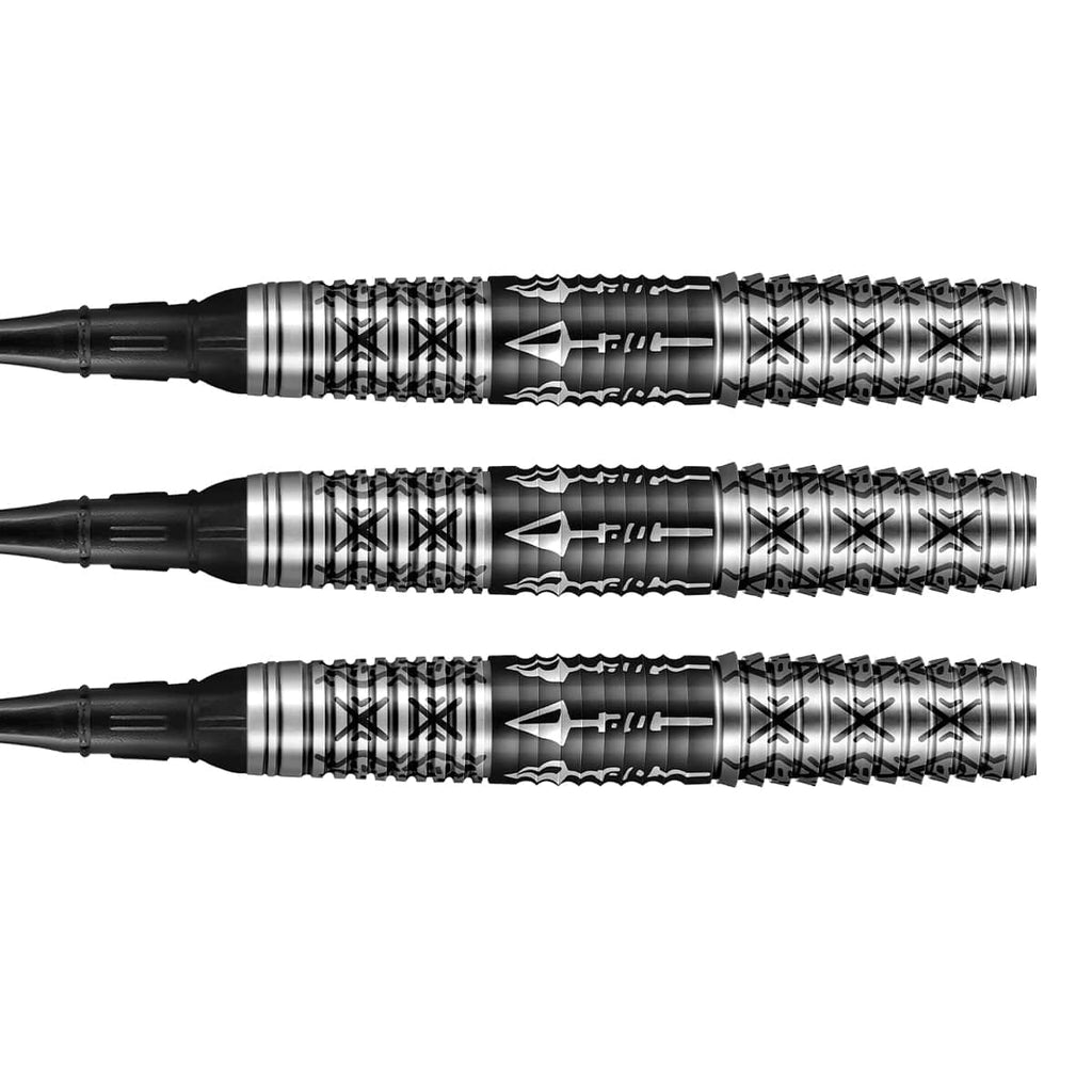 DEVON PETERSEN WISDOM SOFT TIP DART SET-80% TUNGSTEN BARRELS