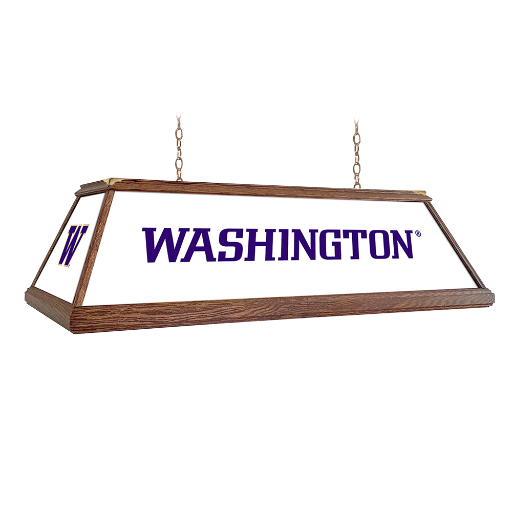 Washington Huskies: Premium Wood Pool Table Light - view 6