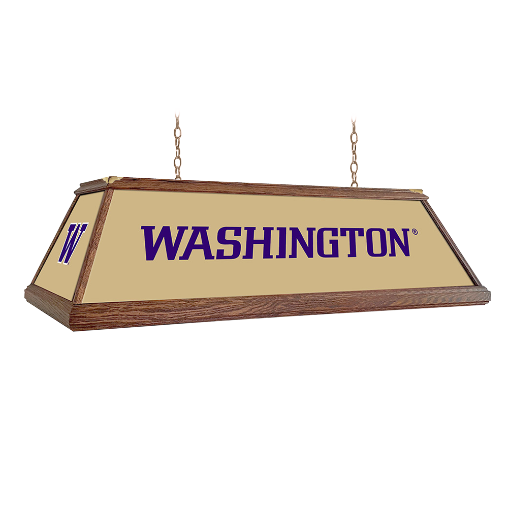 Washington Huskies: Premium Wood Pool Table Light - view 4