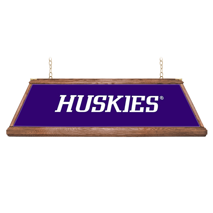Washington Huskies: Huskies - Premium Wood Pool Table Light