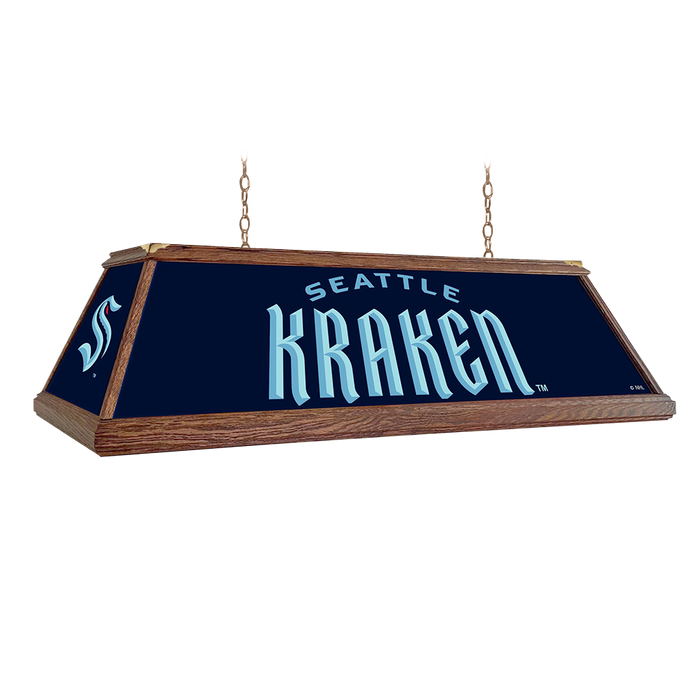Seattle Kraken: Premium Wood Pool Table Light