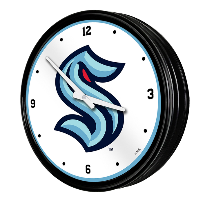 Seattle Kraken: Retro Lighted Wall Clock
