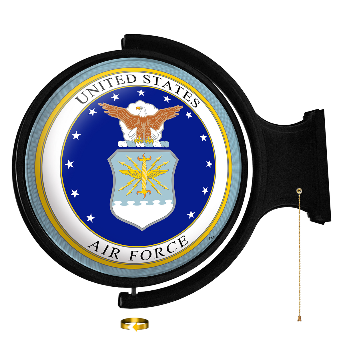 US Air Force: Seal - Original Round Rotating Lighted Wall Sign