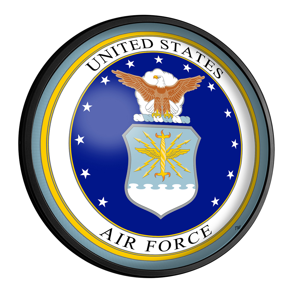 US Air Force: Seal - Round Slimline Lighted Wall Sign