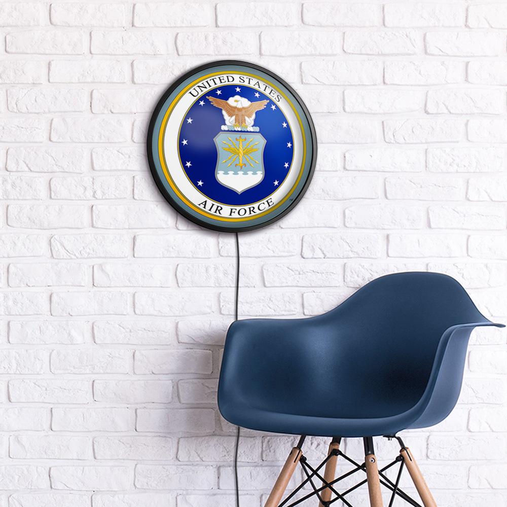 US Air Force: Seal - Round Slimline Lighted Wall Sign - view 5